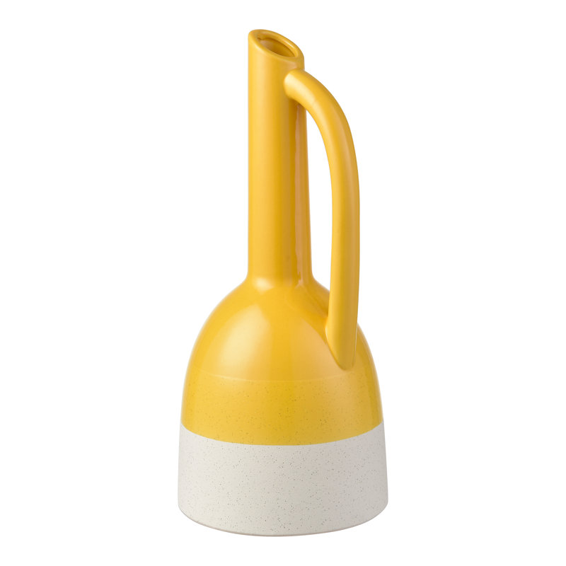 Bouteille Marianne - grande jaune, H 16,25 po x l 7,25 po x P 7,25 po
