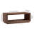 47.5" Wide Coffee Table with Open Lower Shelf — Satin Walnut Scandinavian MDF Center Table for Living Room | Evie-252161746