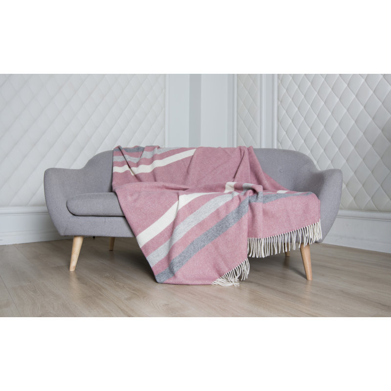 Plain Weave / Muslin Throw Blanket, Pink