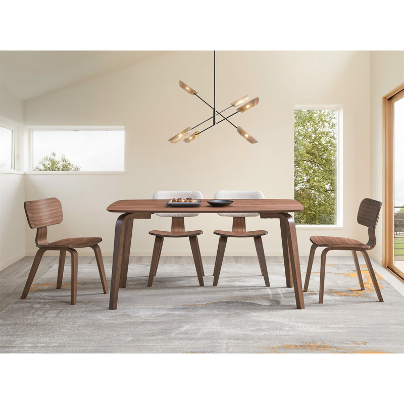 Casson Walnut Finish Dining Table