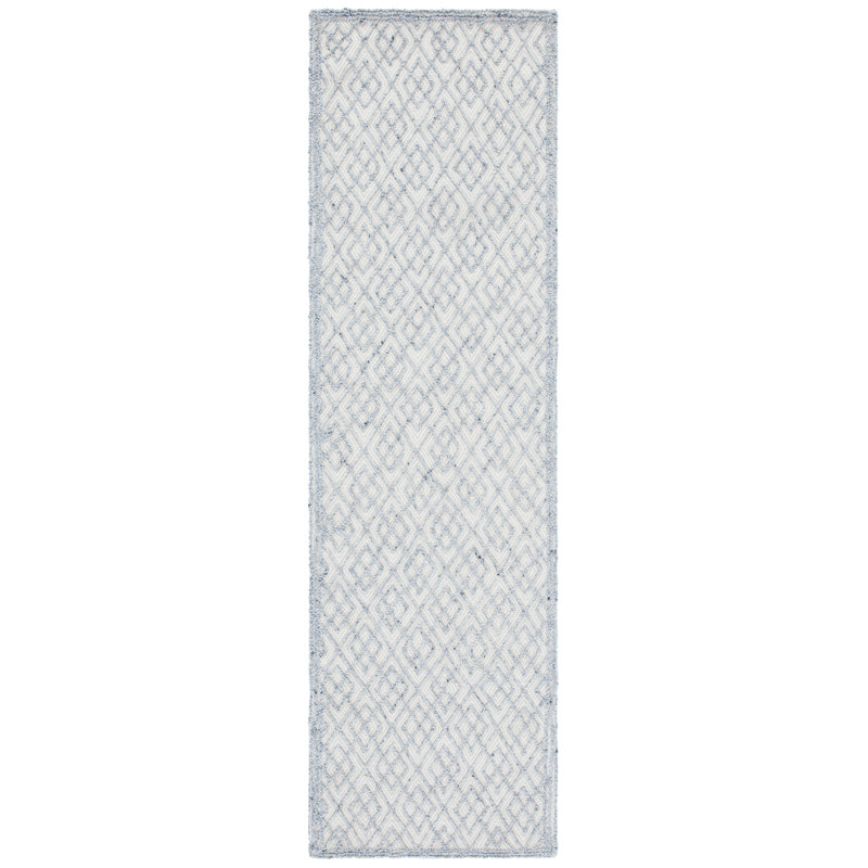 Trace Hand Tufted Performance Geometric Rug, Runner 2'3" x 8'