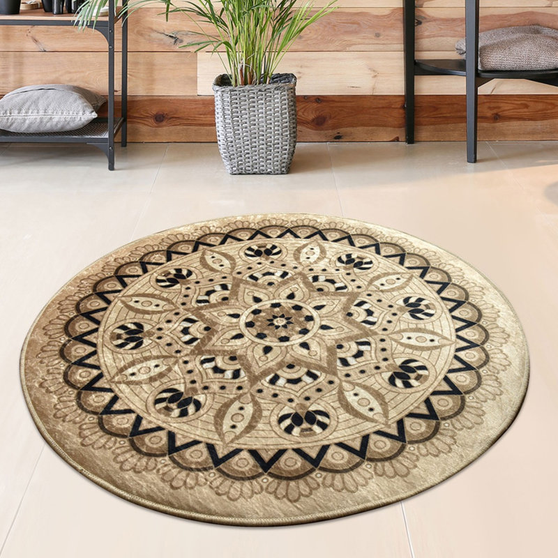 Tapis de bain de qualité supérieure, diamètre de 39,4 pouces, 100% polyester, antiallergique, anti-poussière et antitache, surface antidérapante | Lavable à la machine à 86 ° F, 700 g / m² | Doux et durable pour la sécurité et le confort de la salle de bain