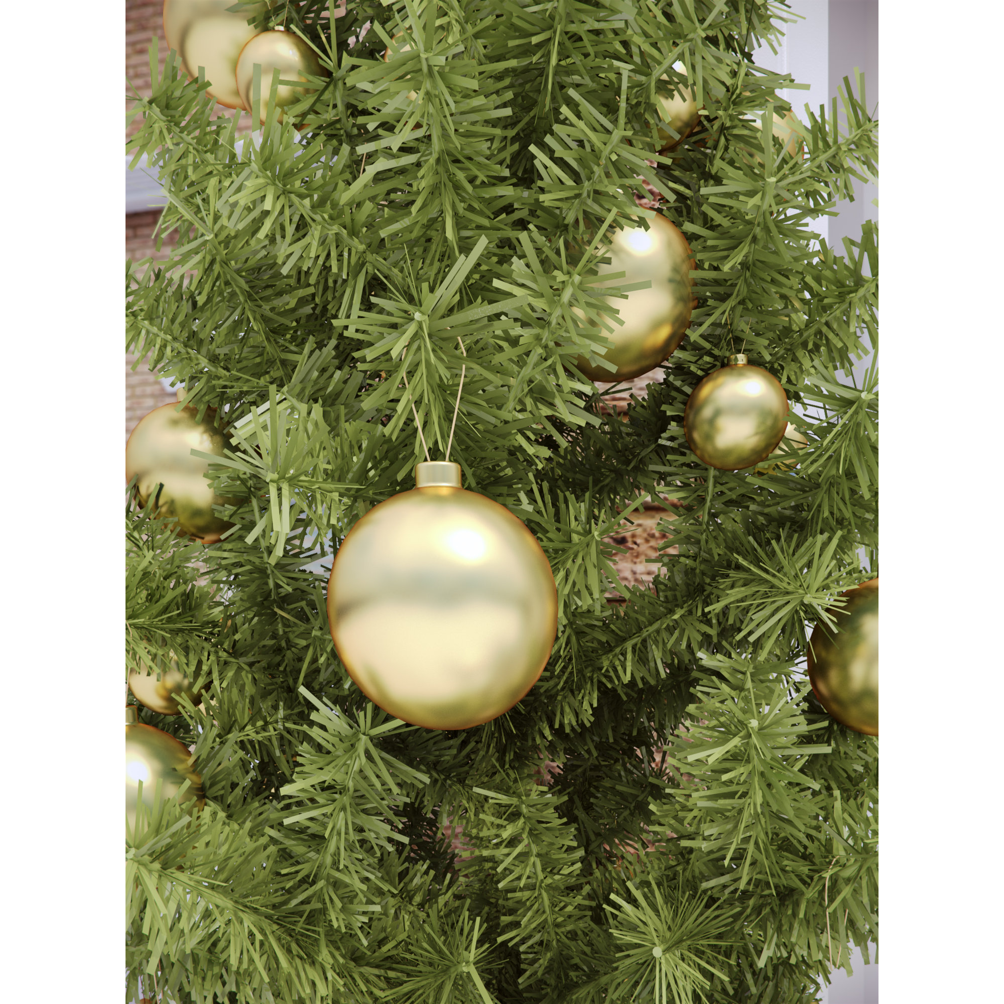 Holiday Décor Ball Ornament, Champagne