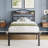 Abdalmalak 18" High Platform Bed Frame with USB & Type C Charging Station, No Box Spring, No Squeak-1239652374