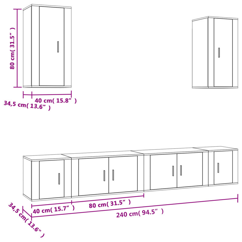 Akheelesh Unfinished Floating TV Stand for TVs up to 43", Smoked Oak