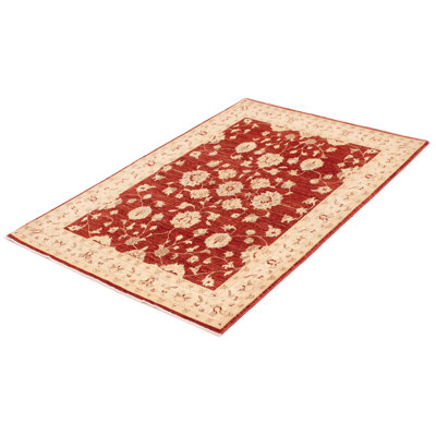 Tapis unique en laine noué à la main 4 pi 9 po x 7 pi 2 po nouvel âge Delarue