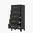 Metal Black 2 Drawer Nightstand-31851914