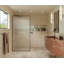 Maia 40 in. x 78 in. Framed Glass Shower Panel - Single Fixed Panel - Fluted-1902958872