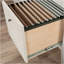 Bureau en L, finition blanche