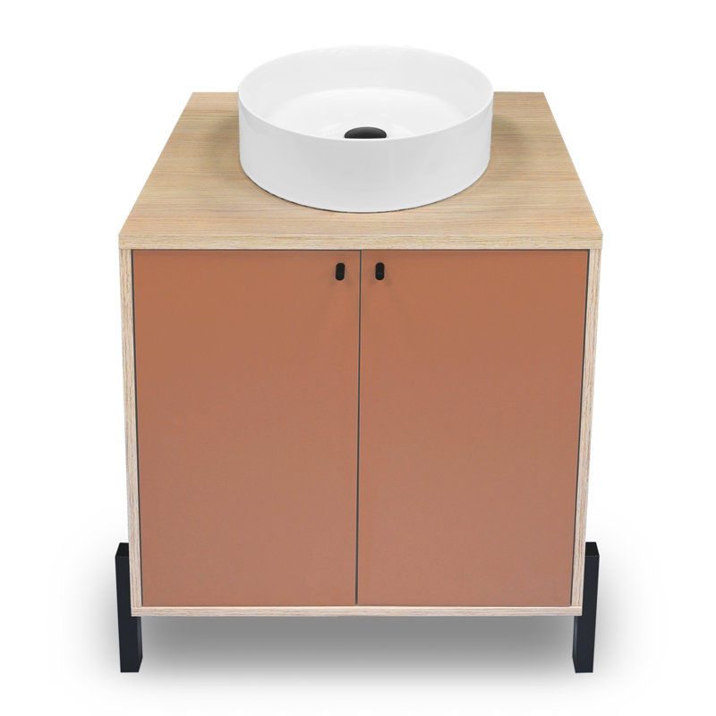 Azelle Bathroom Vanity with Basin, Apricot
