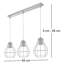Ruella 3 - Light Black Pendant