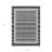 3' X 5' Black And Beige Striped Washable Indoor Outdoor Area Rug