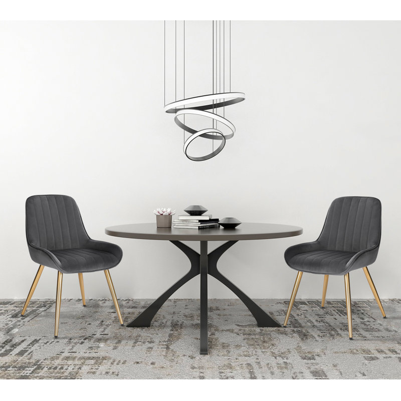 Orchard Hill Upholstered Dining Chair, Dark Grey