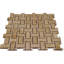 1" x 2" Marble Basketweave Mosaic Wall & Floor Tile-1432303509