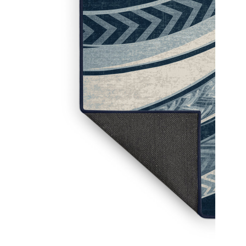 Tapis art déco doux et moelleux gris Tawhiri, 6 X 9