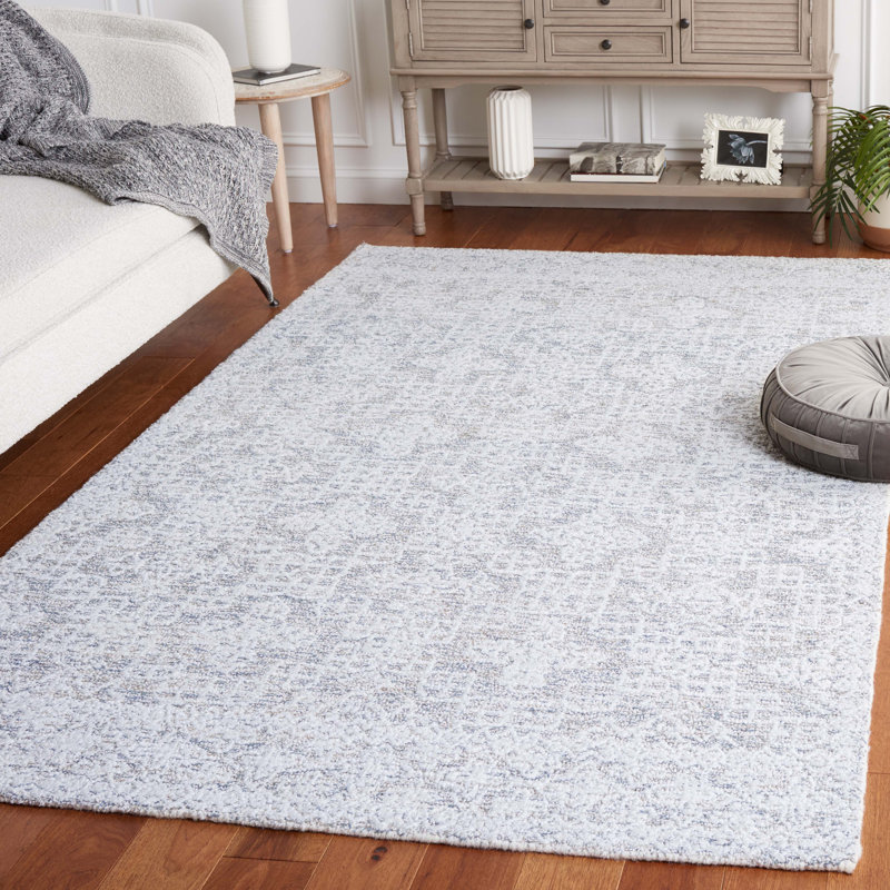 Petrit Hand Tufted Performance Geometric Rug, Rectangle 5' x 8'