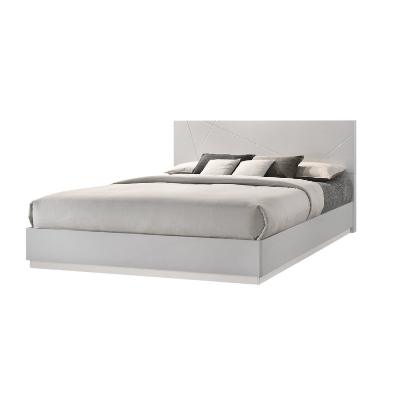 Mchenry Platform Bed, King, Gray