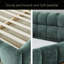 Structure de lit tapissier avec tissu épais, lit plateforme en chenille avec tête de lit et structure solide. Aucun sommier tapissier requis-1066780908