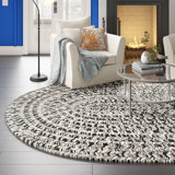 Alnajjar Indoor / Outdoor Reversible Area Rug - Black