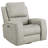 Pearces Triple Power Swivel Glider Recliner Grey-174874739