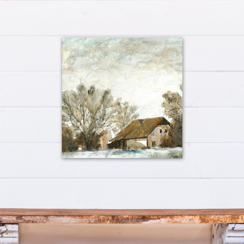 " Painterly Barn " Painting Print