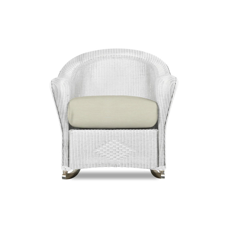Reflections Outdoor Rocker Chair, Demo Stone, White