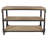 Wood 2 Shelves Brown Console Table