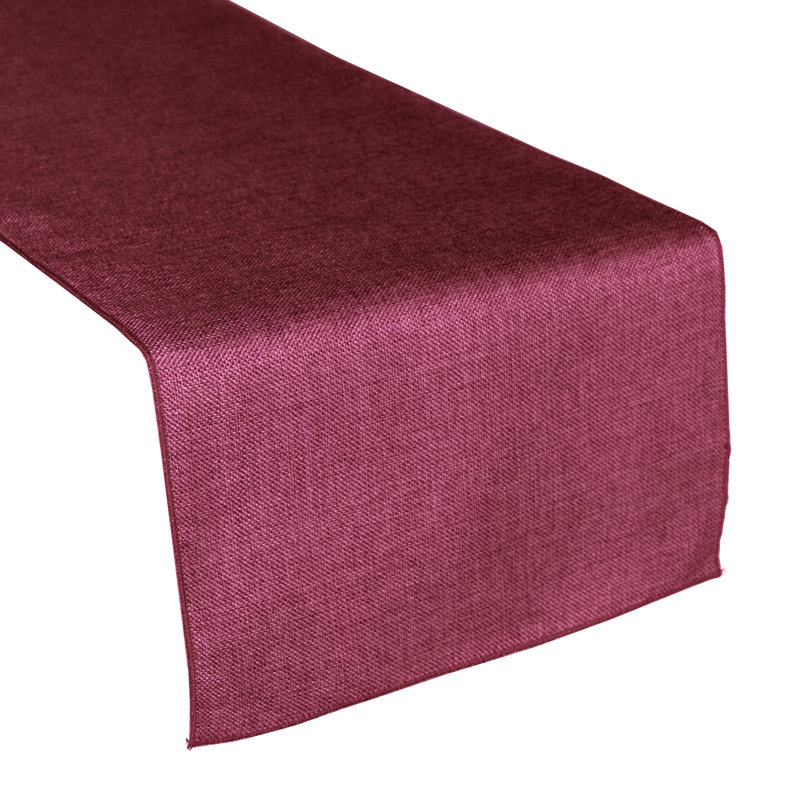 Chemin de table de couleur unie Iona-Lilly, 144 po x 12 po, Fuchsia