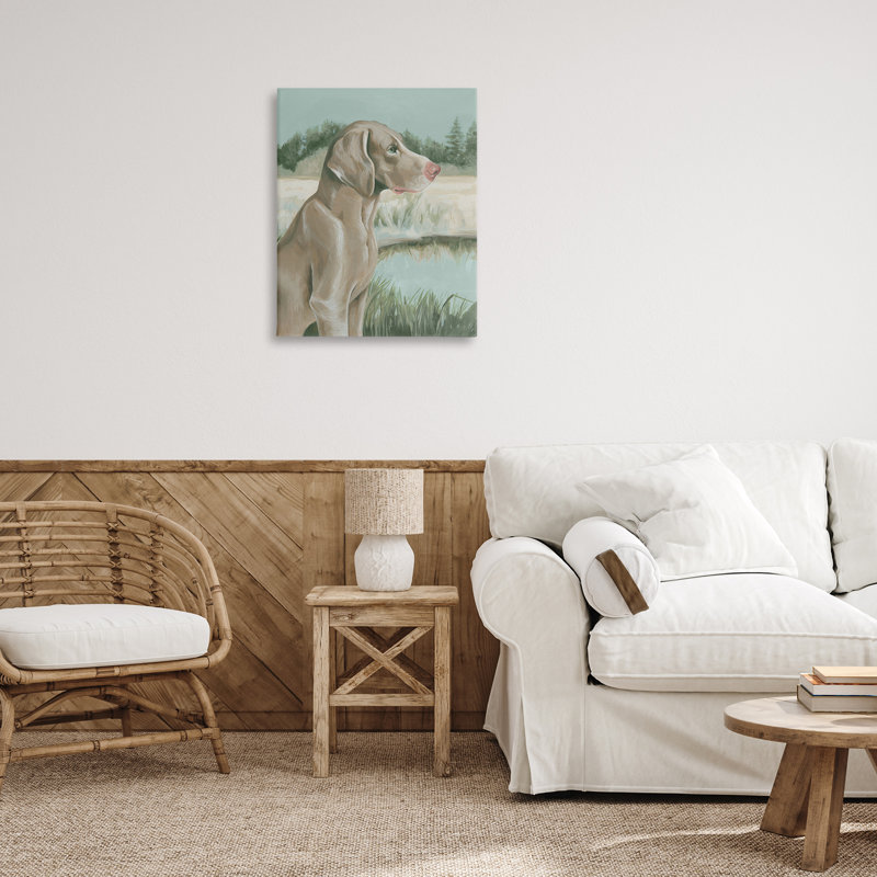 «Labrador Lake Landscape», art mural sur toile par Grace Popp, H 20 po x l 16 po