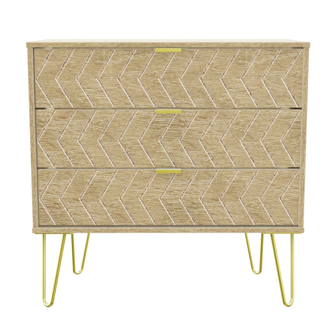 Fully Assembled Pentwater 3 Drawer 76.5Cm W Chest of Drawers