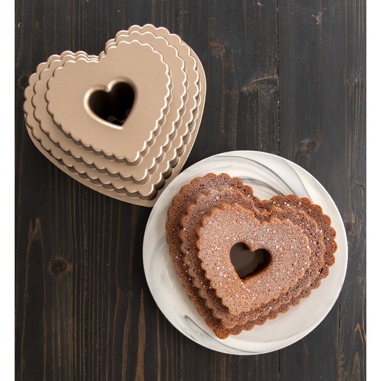 Nordic Ware Tiered Heart Cakelet Pan