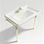 Meuble-lavabo à cadre en métal de style européen avec lavabo en céramique intégré
