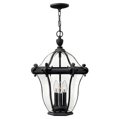 Luminaire suspendu d'extérieur à 3 lumières H 22 po San Clemente