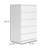 Onira Tall Dresser Chest, 5 Spacious Drawers, Modern White, 49 Inch
