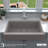 Karran Quartz 34'' X 21-1/4'' Single Bowl Retrofit Farmhouse/Apron Front Kitchen Sink Kit-50597845