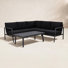 Armando Holland 5-Person Outdoor Aluminum Seating Group with Sunbrella Cushions