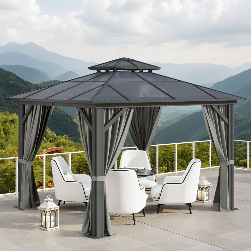 Hardtop 10 Ft. W x 10 Ft. D Aluminium Gazebo