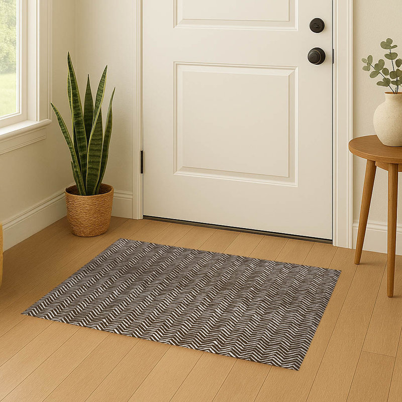 Chevron Snug Indoor Doormat, Mocha Brown, L 36 po x L 60 po