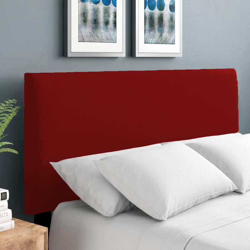 Erian Upholstered Headboard, Double (4'6), Velvet, Burgundy
