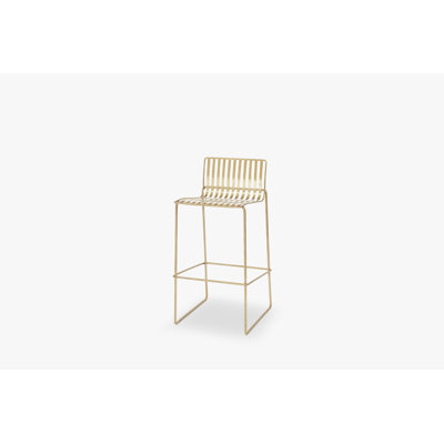 Ariss Bar Stool with Stainless Steel Frame