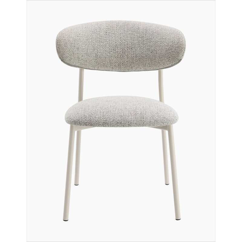Kalam Light Grey Fabric Finish Side Chair (Set of 2)