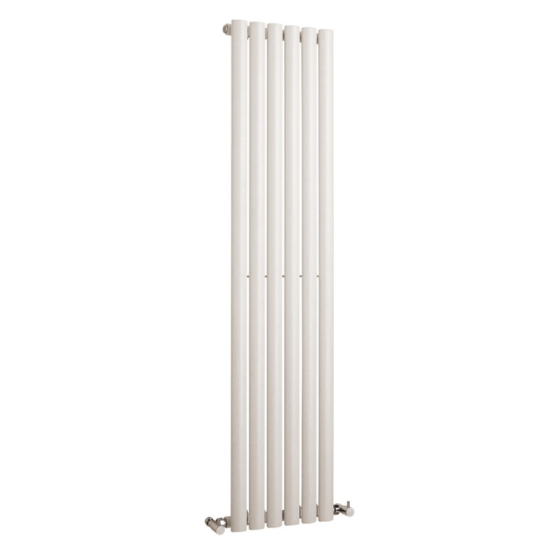 Revive Horizontal And Vertical Oval Panel Radiators, 150cm H x 35.4cm W x 7.8cm D, High Gloss White