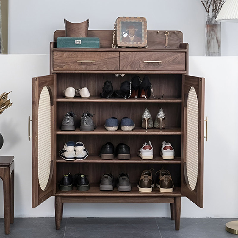 Armoire à chaussures rétro et pratique