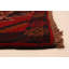 Tapis décoratif en laine rouge noué à la main 3 pi 8 po x 6 pi 6 po one-of-a-kind Bertasi