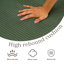 Repose-pieds rembourré en velours côtelé vert - entièrement comprimé, aucun assemblage requis-2133580894