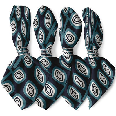 Polyester Geometric Square Napkin