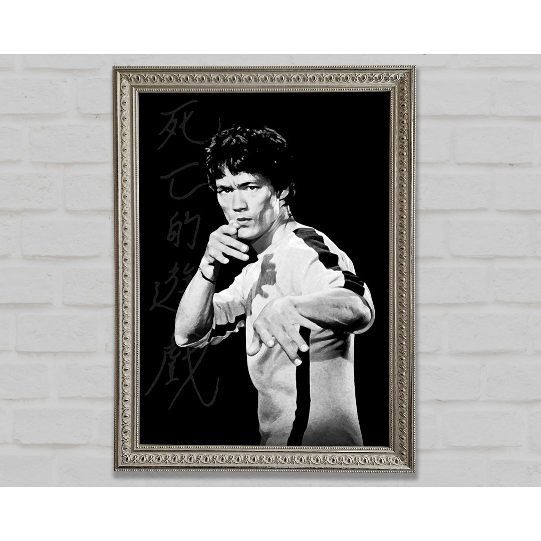 Bruce Lee Fist Of Fury 1 - Einzelner Bilderrahmen Kunstdrucke