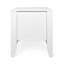 Table d'appoint blanche avec tiroirs et tablettes-1043361857