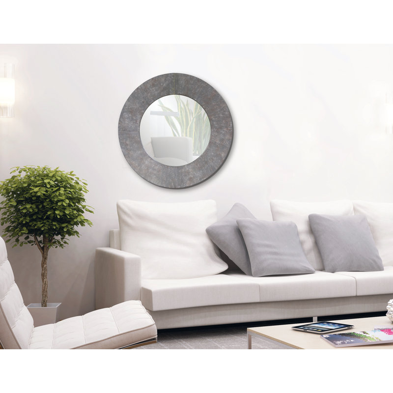 Gualdim Round Metal Wall Mirror