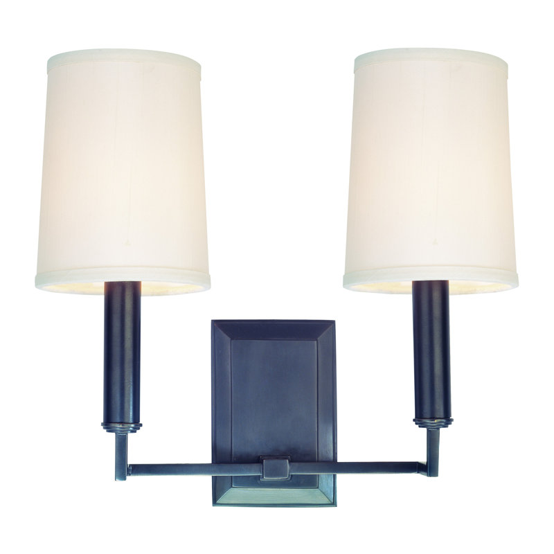 Clinton 2 - Light Candle Wall Light, Aged Brass